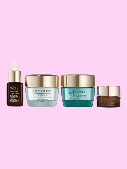 Estee Lauder hadya to`plami, yuz parvarishi, namlantirish, oziqlantirish, yaltiratish