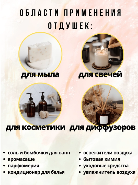 Sovun va shamlar uchun "Oktobes" xushboy hidi, 10 ml, tomchili flakon