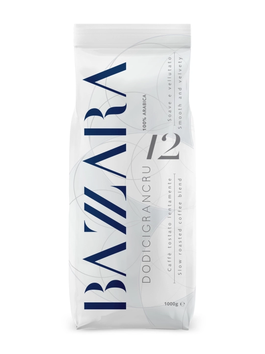 Кофе зерновой Bazzara Dodicigrancru, 1 кг, 100% арабика, итальянская обжарка - 