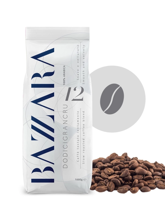Donli qahva Bazzara Dodicigrancru, 1 kg, 100% arabika, Italiya qovurmasi