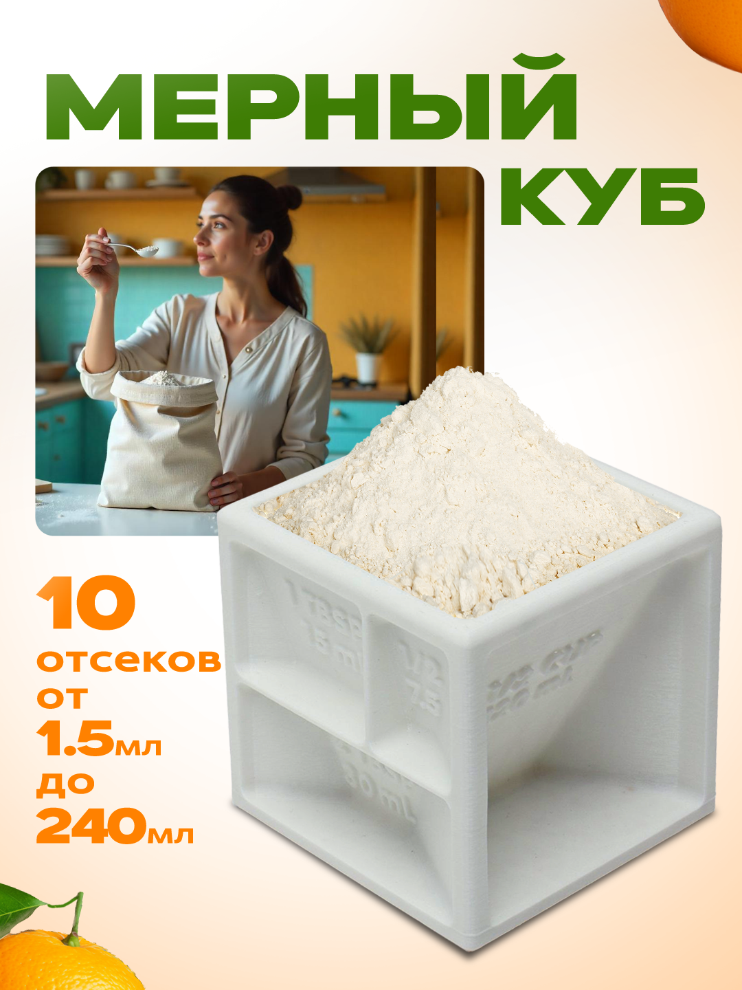 Мерные ложки "куб" - 