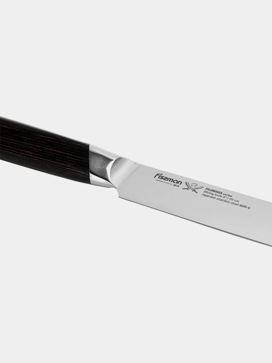 Нож-слайсер из нержавеющей стали FISSMAN FUJIWARA 2815, 20 см, 1 шт, 1x36
