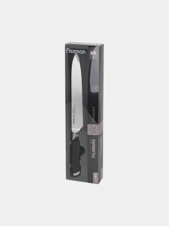 Нож-слайсер из нержавеющей стали FISSMAN FUJIWARA 2815, 20 см, 1 шт, 1x36