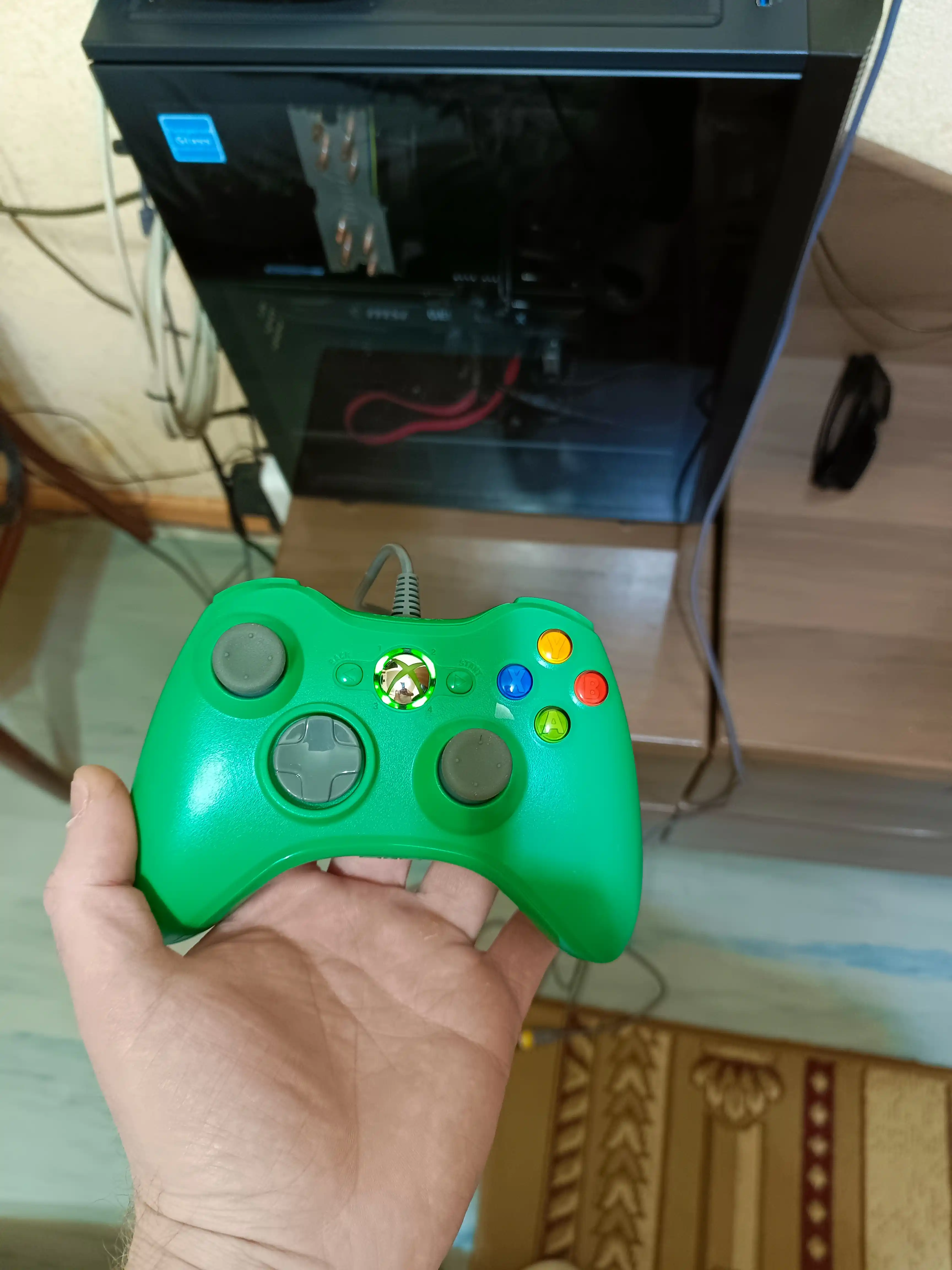 Проводной геймпад для Xbox 360 и ПК, Игровой контроллер с виброоткликом