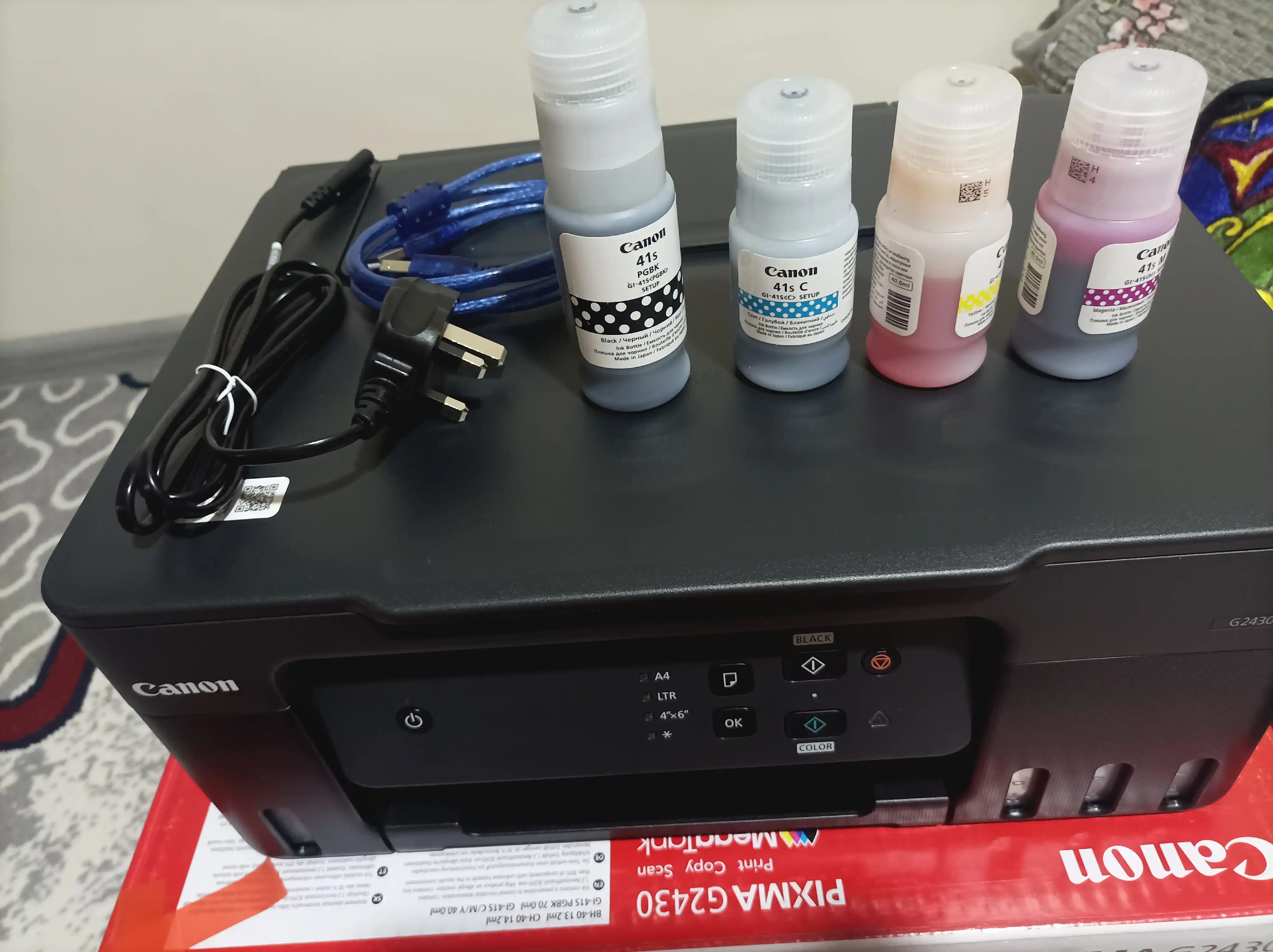 KFP rangli printer Canon PIXMA G2430, printer, skaner, nusxa ko'chirish qurilmasi