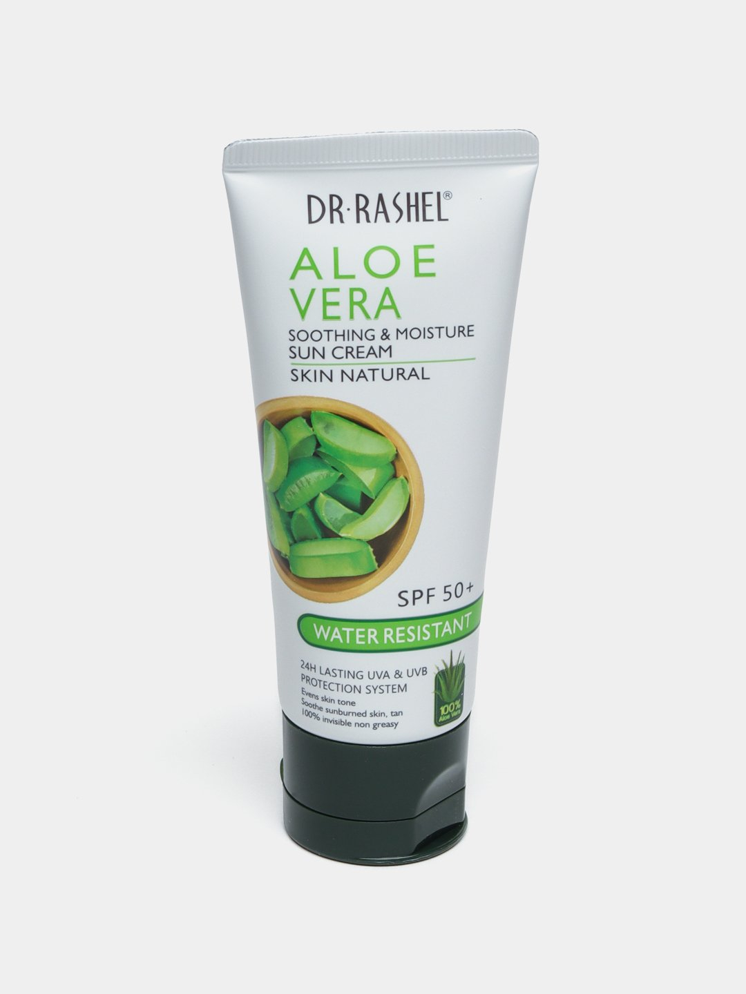 Aloe vera bilan namlovchi, oqartiruvchi va quyoshdan himoya qiluvchi krem - 