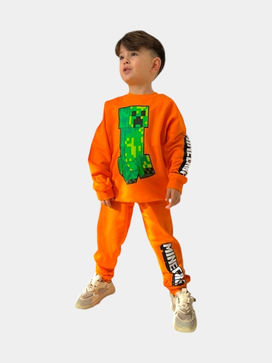 Minecraft va o'rgimchak odam o'g'il bolalar sport kostyumi, 3-10 yosh