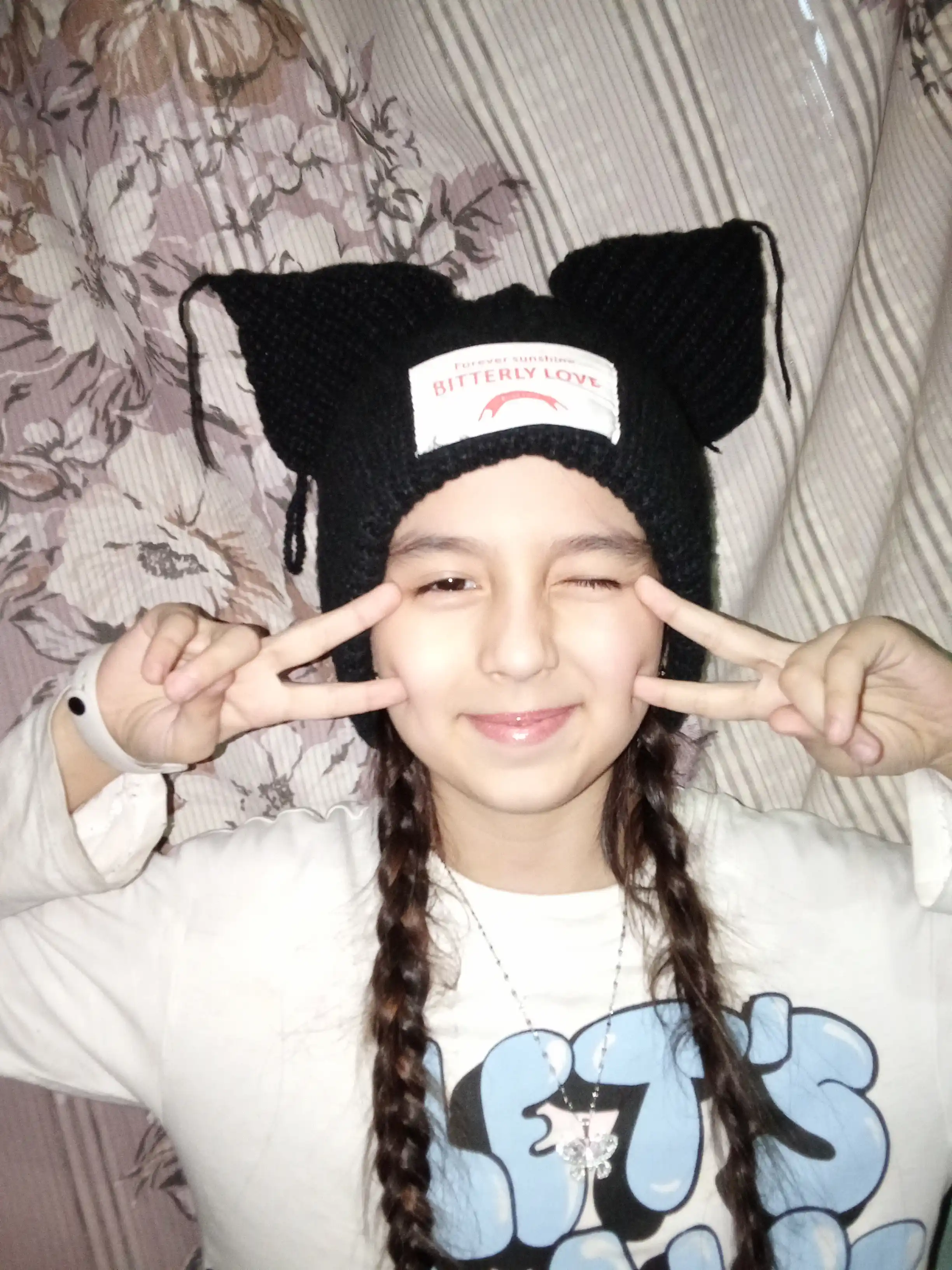 Mushuk, quyon, tulki quloqlari, neko, anime, k-pop, tikuvli trikotaj qalpoq