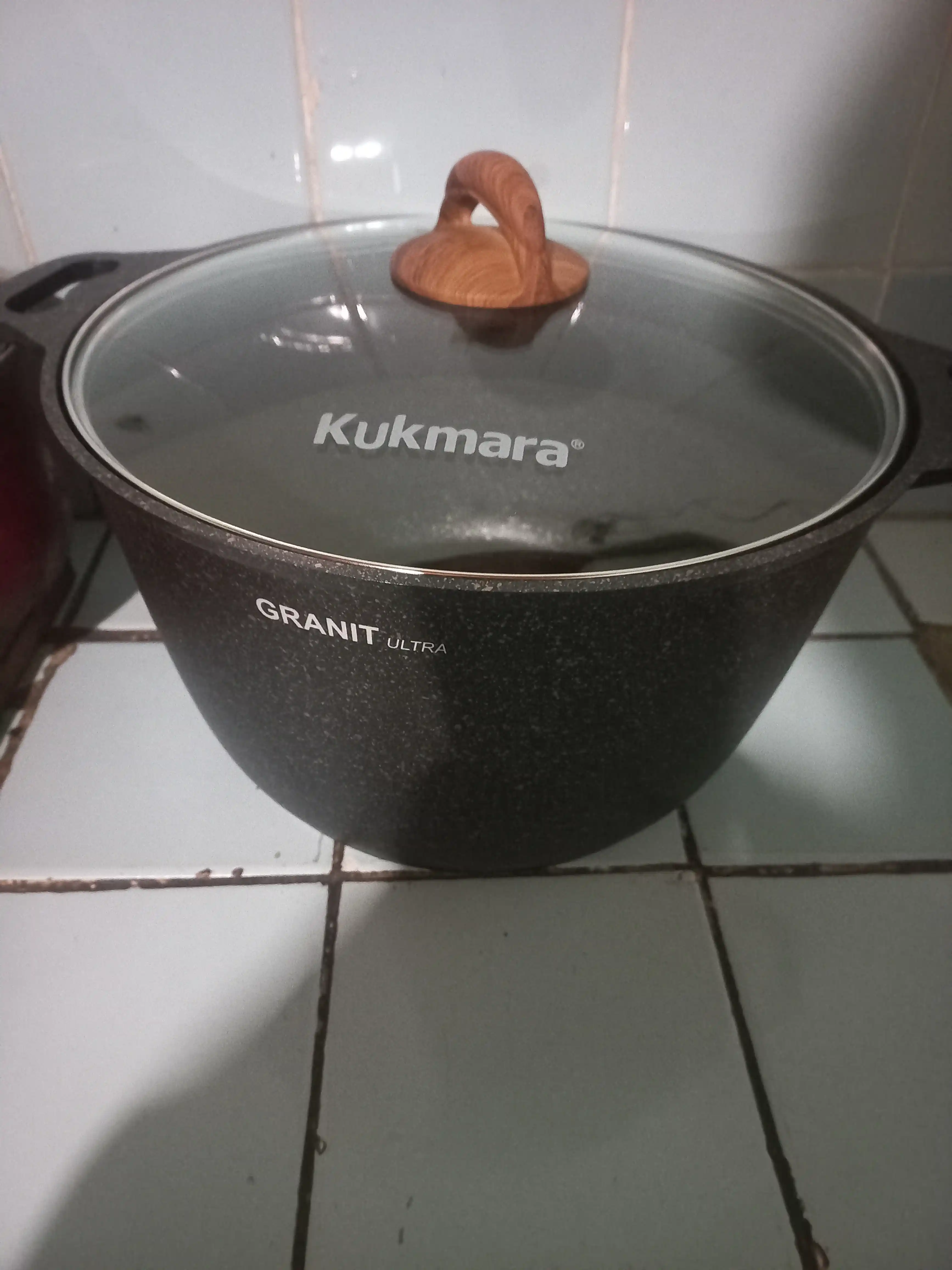 Кастрюля Kukmara Granit Ultra, со стеклянной крышкой