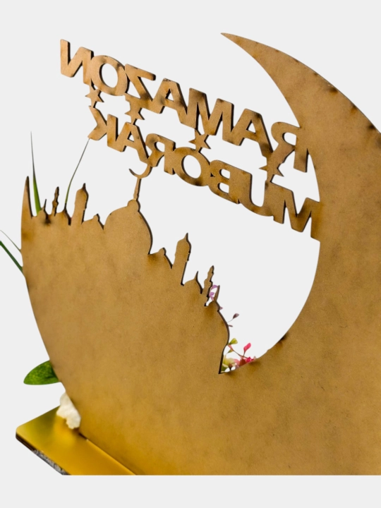 Topper podstavka, dasturxon uchun bezak Ramadan, Bismillah, Alhamdullilah