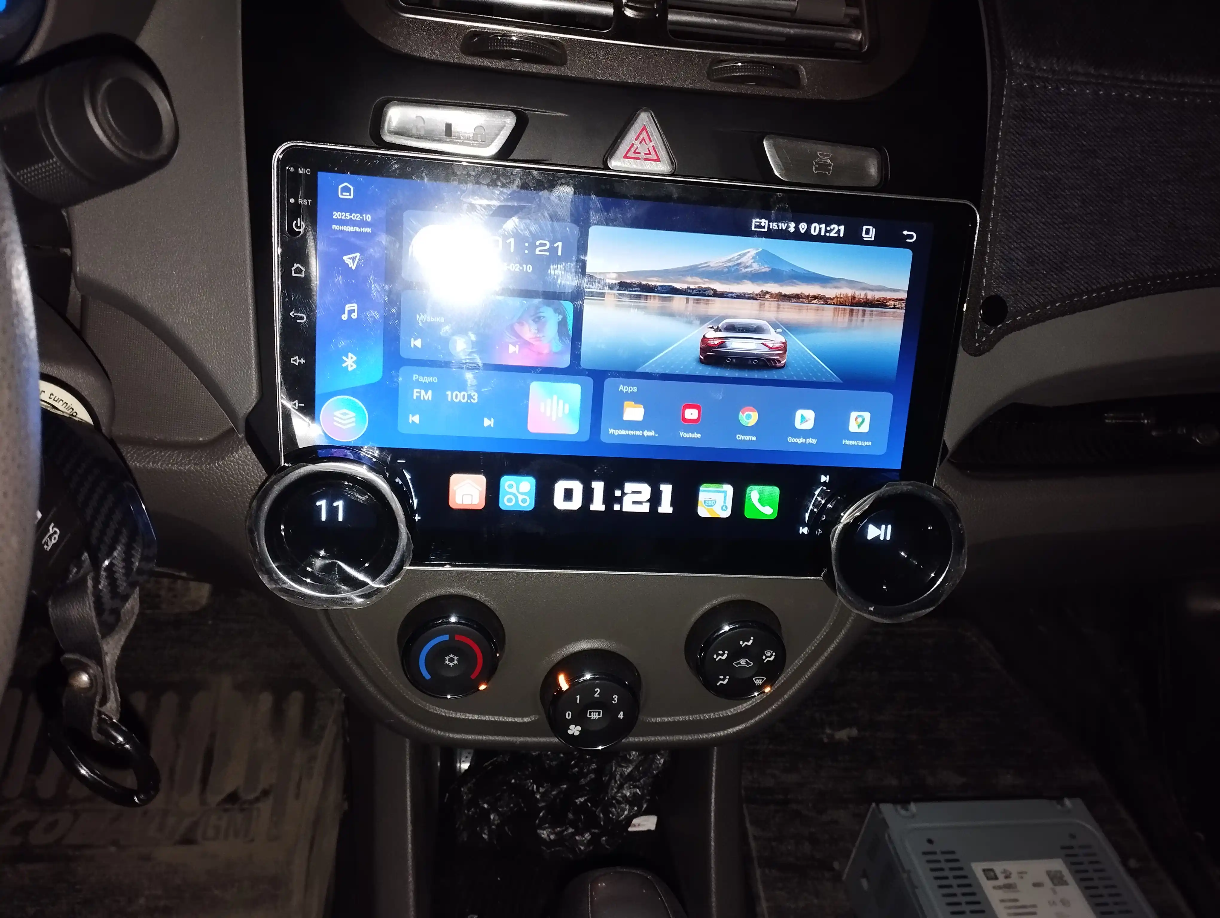 Автомобильные Tesla мониторы 4/64 ГБ, Spark, Nexia 2, Nexia 3, Cobalt, Lacetti, Damas, 1 кулер