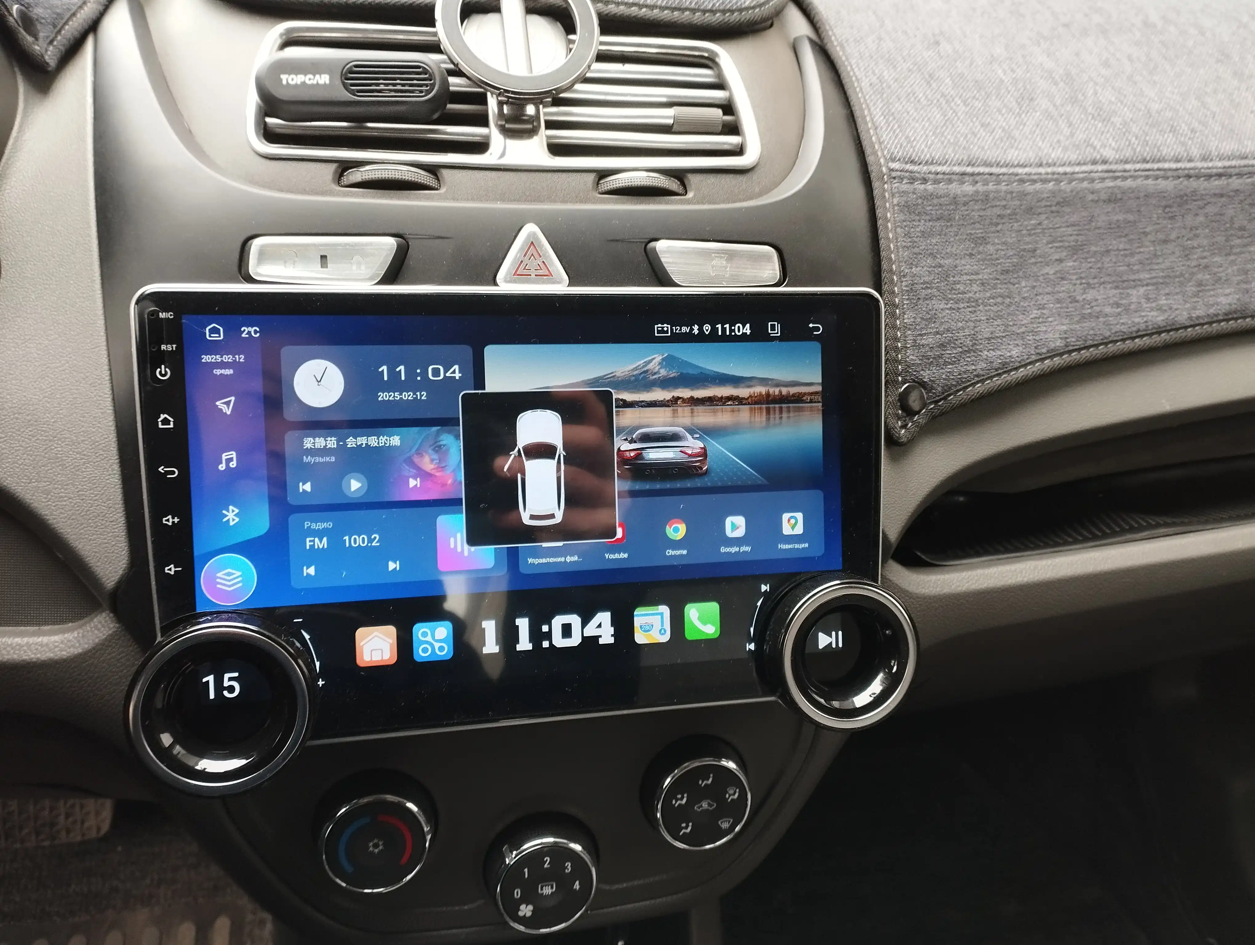 Автомобильные Tesla мониторы 4/64 ГБ, Spark, Nexia 2, Nexia 3, Cobalt, Lacetti, Damas, 1 кулер