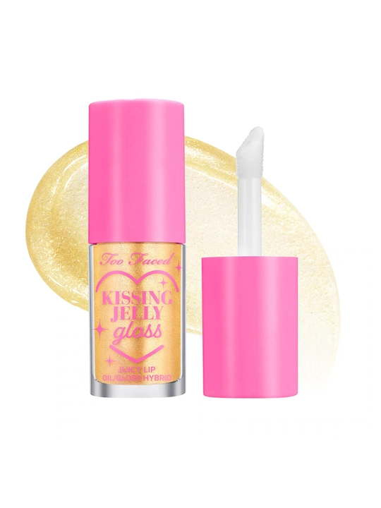 Too Faced Нелипкий блеск для губ Kissing Jelly Oil Pina Colada - 