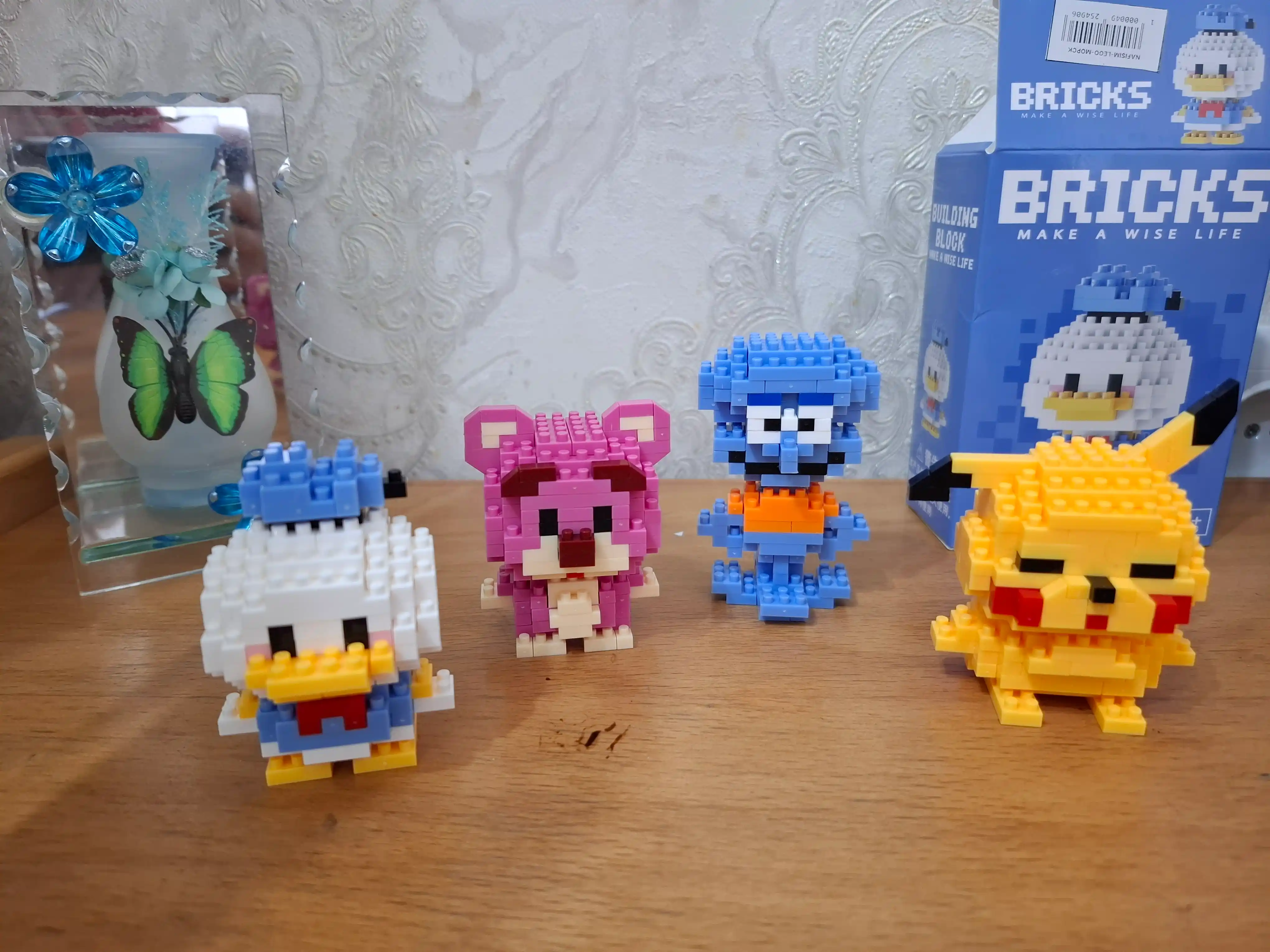 3D blokli konstruktor, mini lego, bolalar va kattalar uchun jumboq, haykalchalar