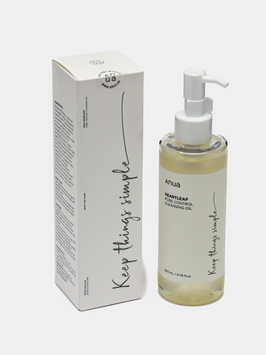 Гидрофильное масло для глубокого очищения пор Anua Heartleaf Pore Control Cleansing Oil