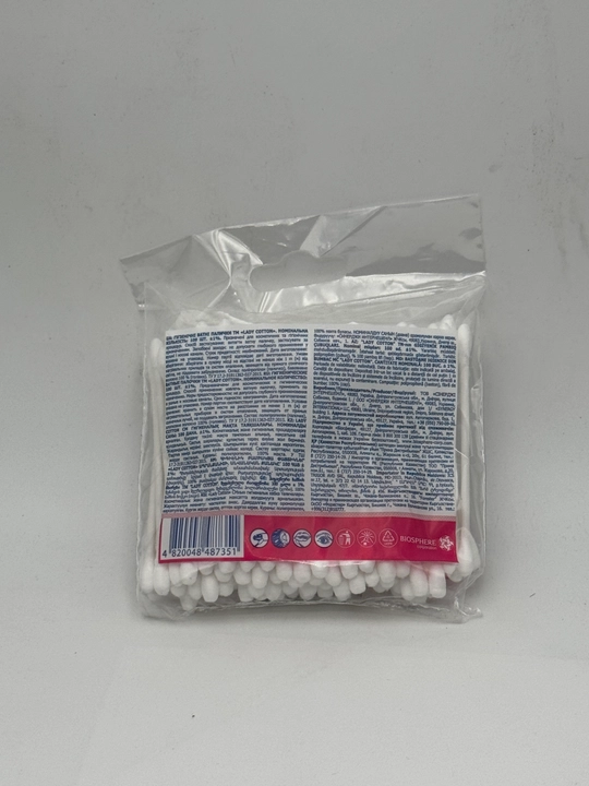 Ватные палочки "Lady Cotton", в полиэтиленовой упаковке, 100 шт
