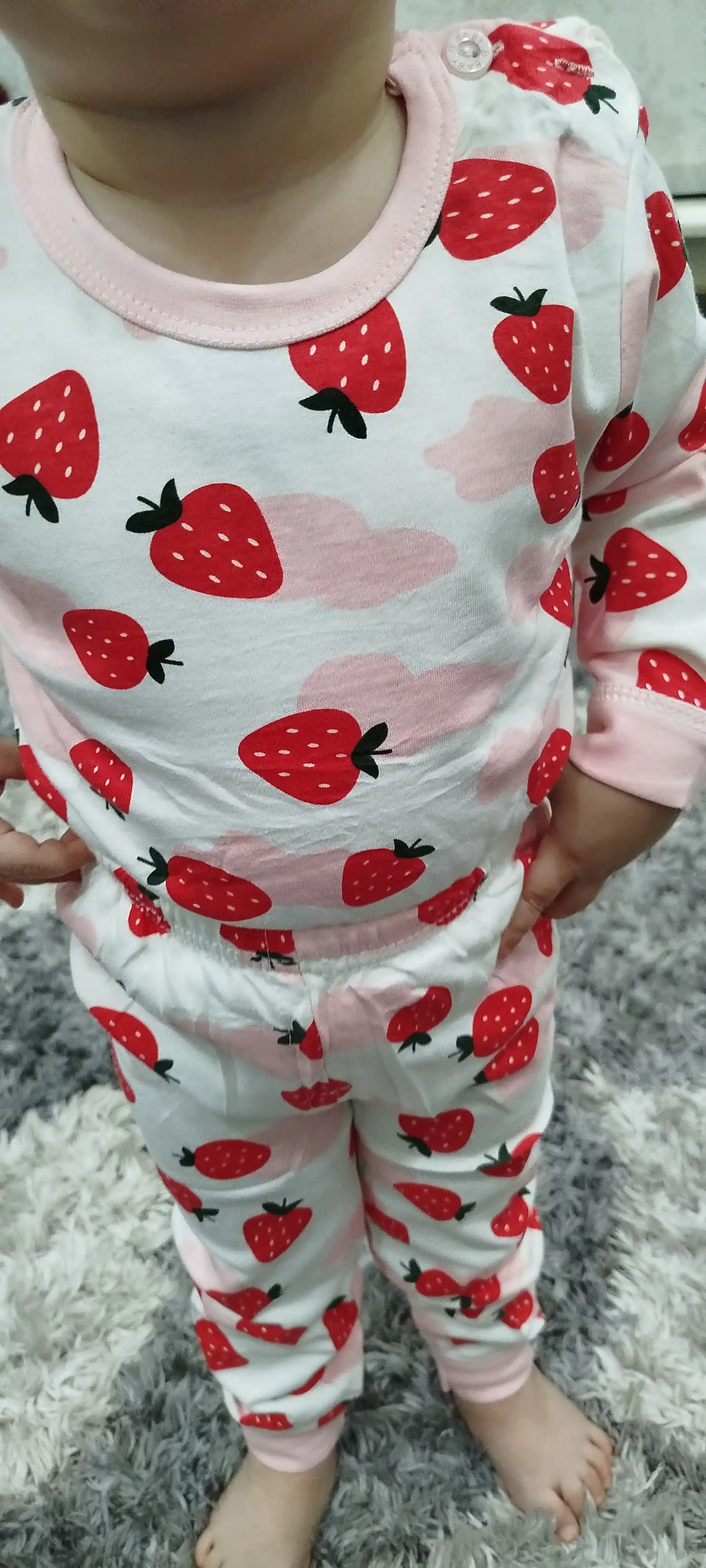 Детская хлопковая пижама для девочек Elankids