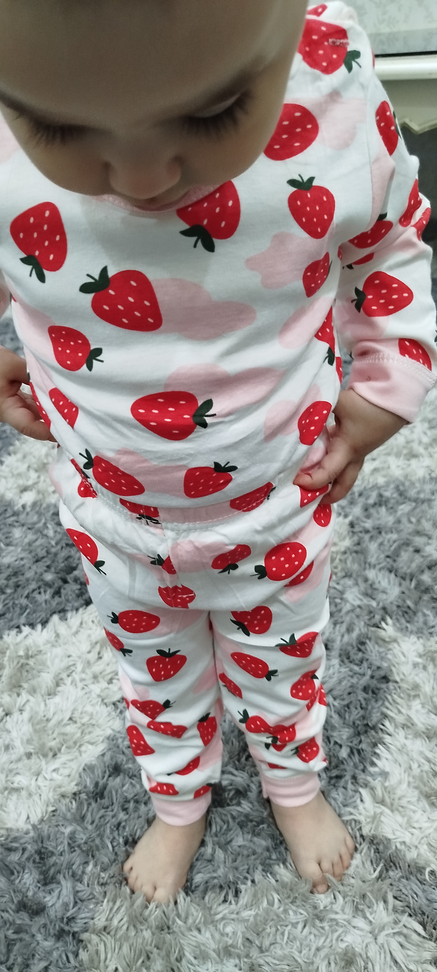 Детская хлопковая пижама для девочек Elankids