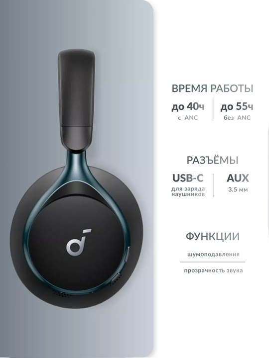 Anker Soundcore Space One simsiz to'liq o'lchamli minigarnituralar