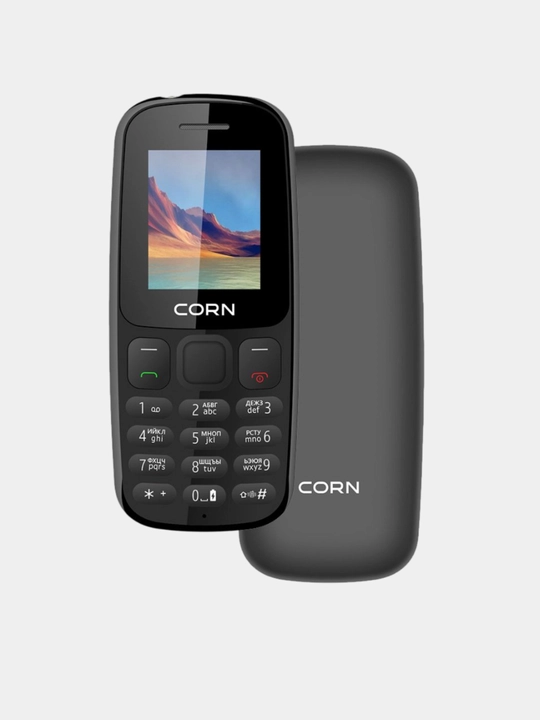 Кнопочный телефон Corn B183, 2 SIM-карты, 1000 мАч, зарегистрирован Uzimei, гарантия 1 год - 