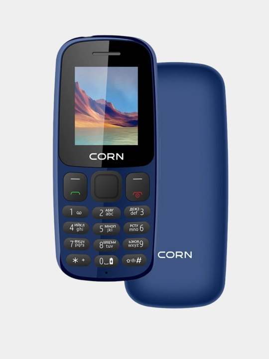 Кнопочный телефон Corn B183, 2 SIM-карты, 1000 мАч, зарегистрирован Uzimei, гарантия 1 год - 