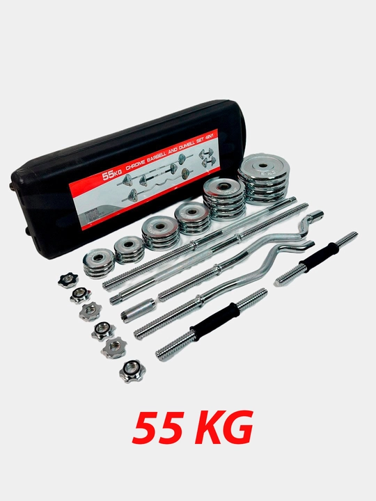 Набор гантелей и штанги 6 в 1, YORK SP-Sport, до 55 кг