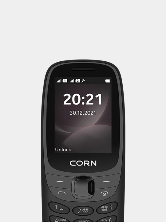 Knopkali Telefon CORN M243, SIM-2ta, 1700mAh batareya, Uzimei ro'yxatdan o'tgan, 1 yil kafolat