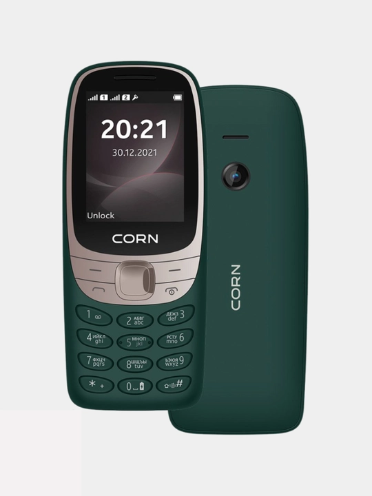 Knopkali Telefon CORN M243, SIM-2ta, 1700mAh batareya, Uzimei ro'yxatdan o'tgan, 1 yil kafolat - 
