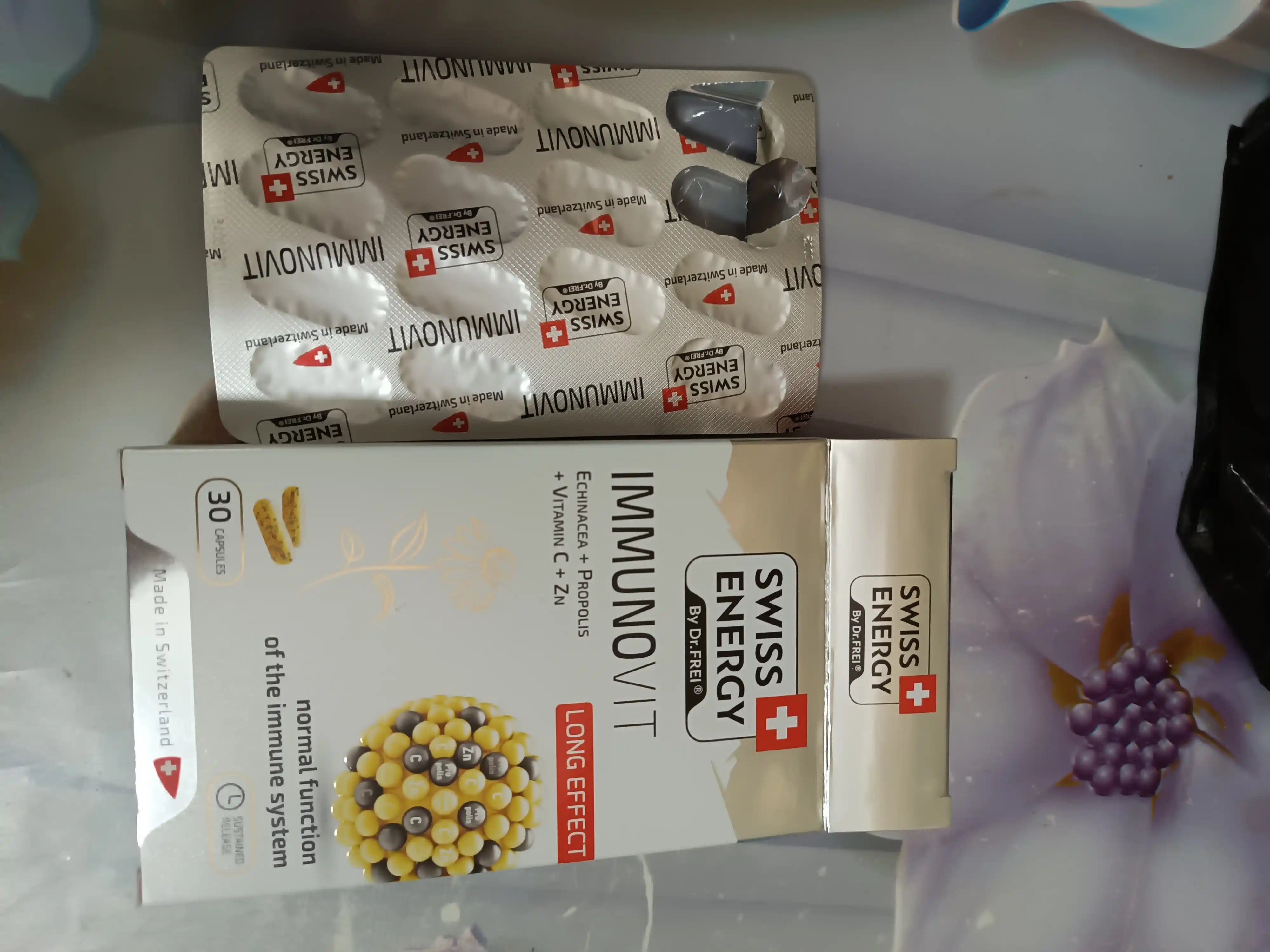 Витамины для иммунитета, 30 капсул, Swiss Energy ImmunoVit, укрепляют здоровье