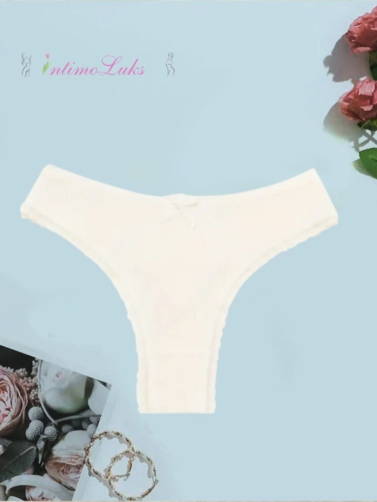 IntimoLuks аyollar trusiklari, stringlar, paxta antibakterial, ortacha olchamli
