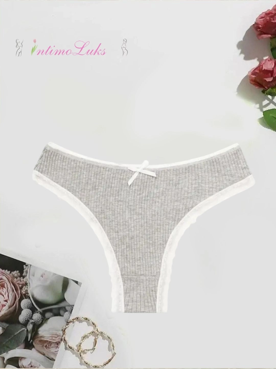 IntimoLuks аyollar trusiklari, stringlar, paxta antibakterial, ortacha olchamli