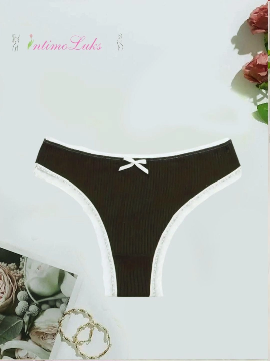 IntimoLuks аyollar trusiklari, stringlar, paxta antibakterial, ortacha olchamli