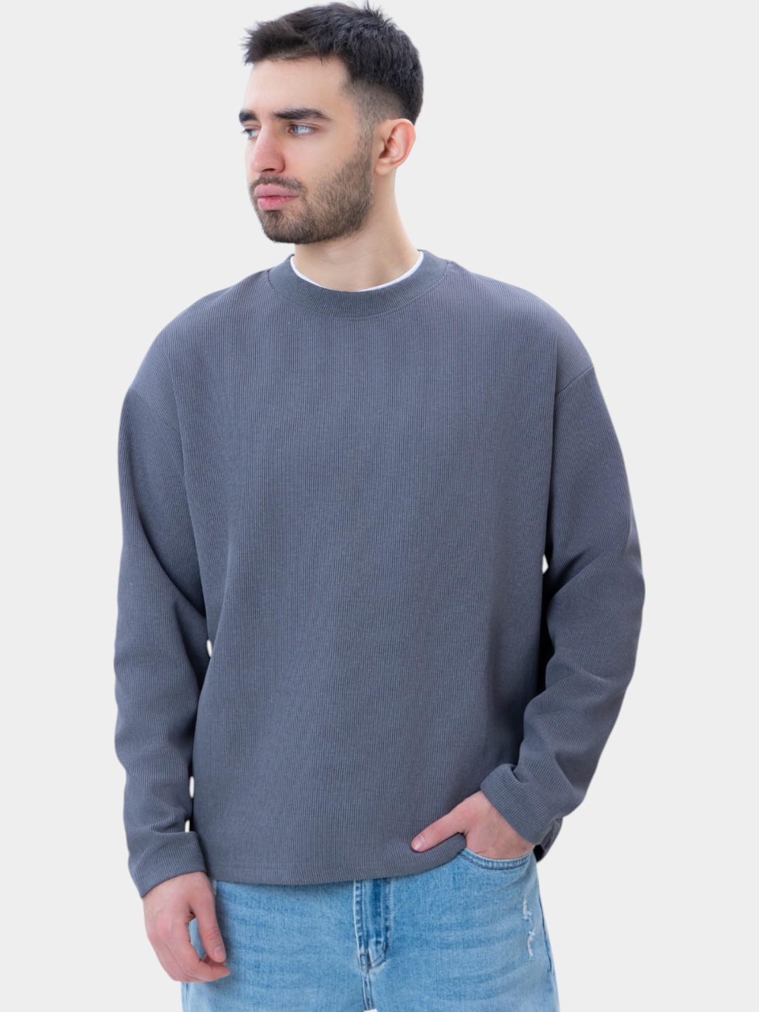 TERRA PRO erkaklar tolstovkasi, paxtali kofta SS25CR2-2-21490