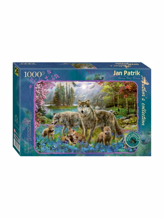 Мозаика "puzzle" 1000 "Семья волков весной" Авторская коллекция, 79547 q0000039501 - 