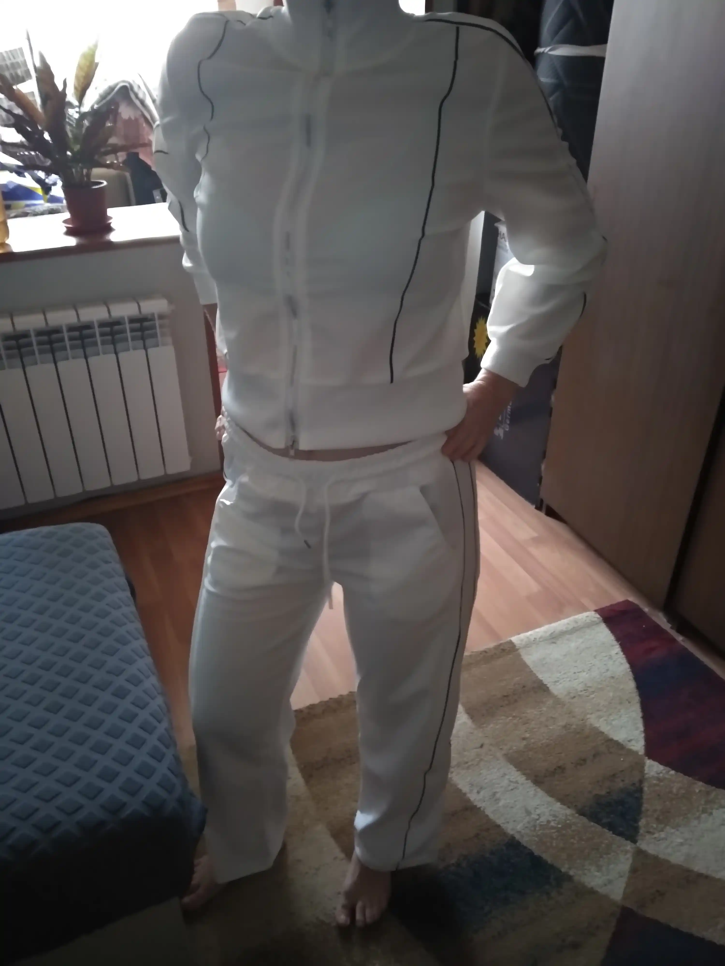 Ayollar sport to'plam, ikki qismli kostyum, shim, olimpiyka bilan