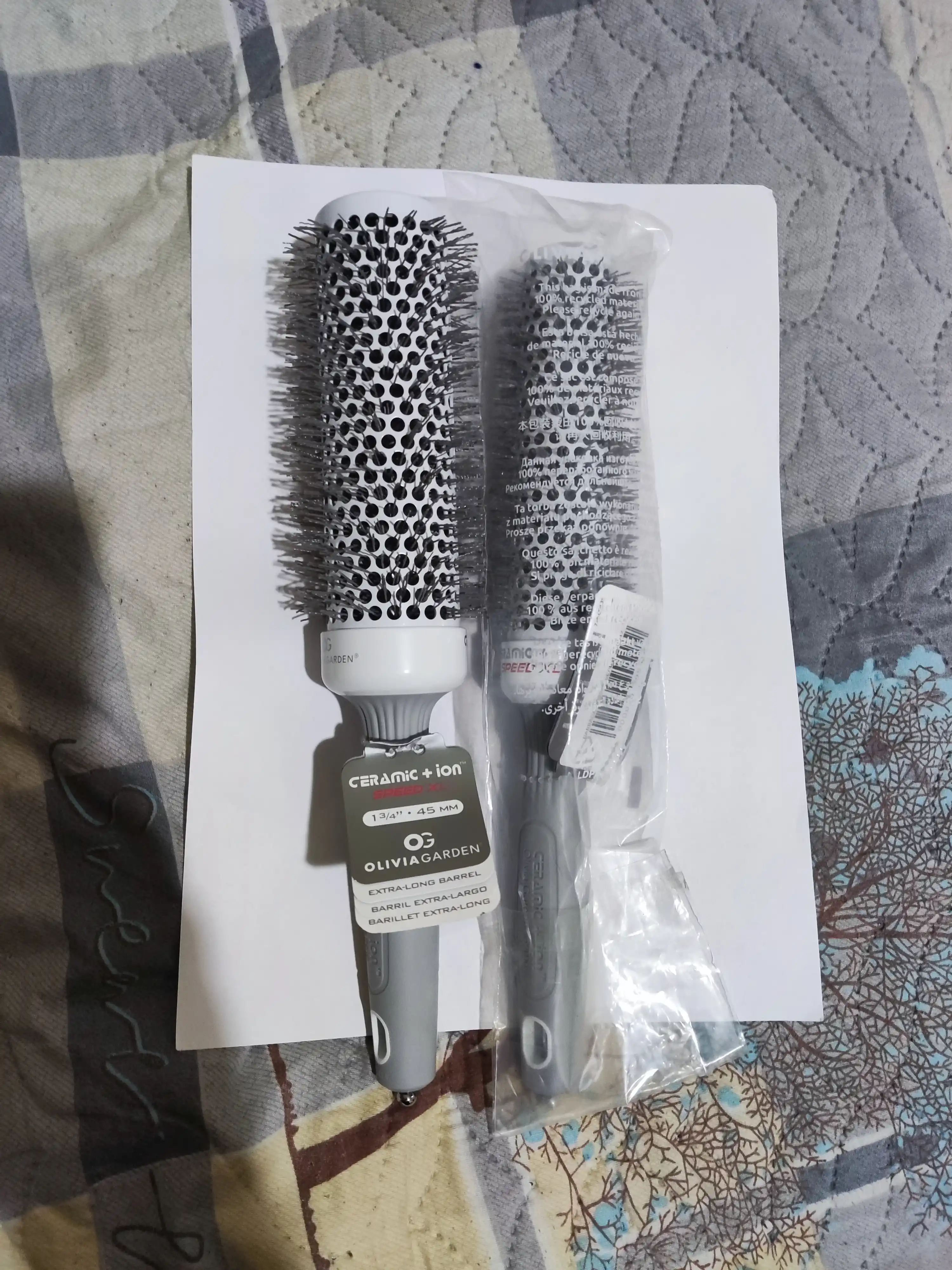 Soch turmaklash uchun professional termobrashing tarog‘i Olivia Garden Ceramic+Ion SpeedXL