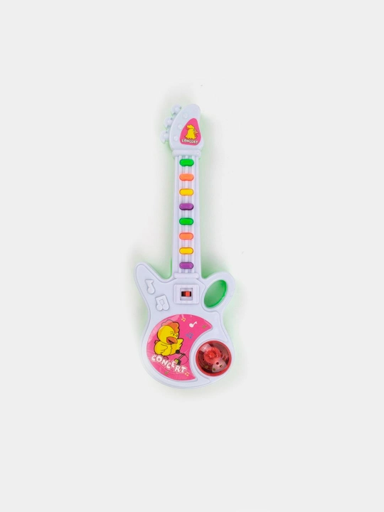 3 va undan katta yoshdagi bolalar uchun, interaktiv musiqiy gitara - o'quv o'yinchoq - 