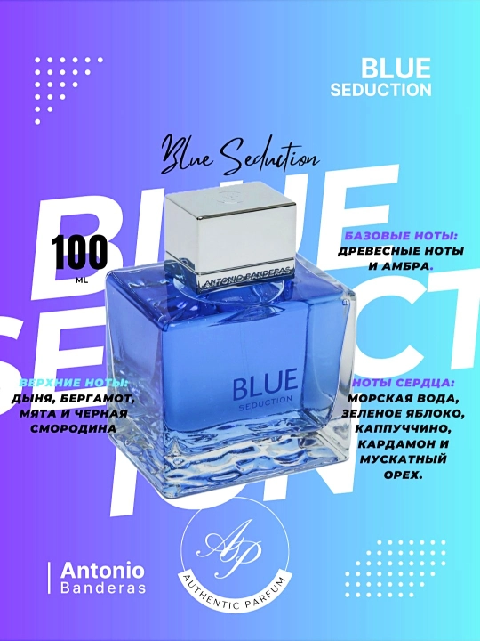 Erkaklar uchun xushbo'ylangan suv Blue, 100 ml - 