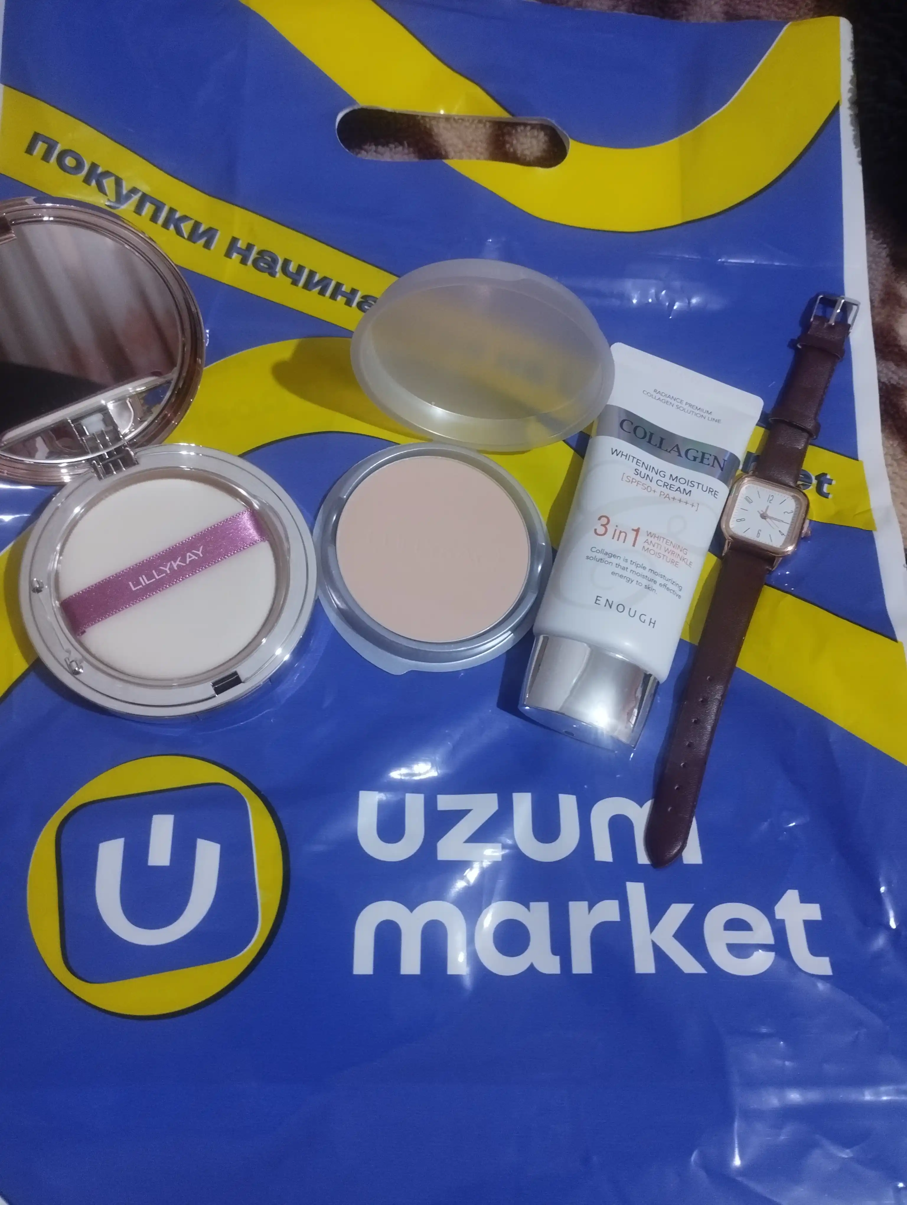 Lillykay пудра для лица компактная SPF30/40 PA++ с зеркалом и спонжем