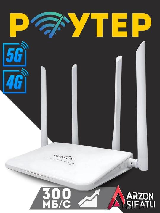 Wi-Fi router CPE, 4G 5G, SIM karta bilan, ikki diapazonli router - 