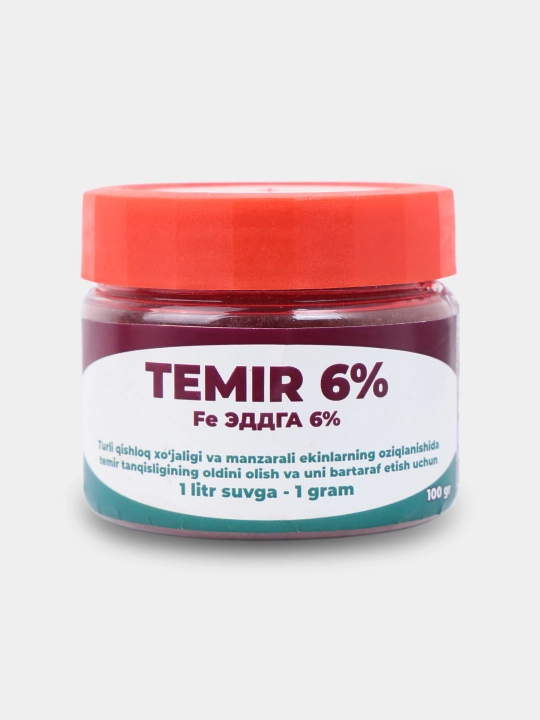 Xelatlangan temir 6%, Fe 6%, osimliklar uchun temir ogiti, xlorozga qarshi mikroogit