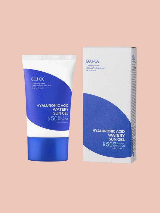 Yuz va tana uchun quyoshdan himoyalovchi gel, sprey, oqartiruvchi, namlantiruvchi, SPF 50+
