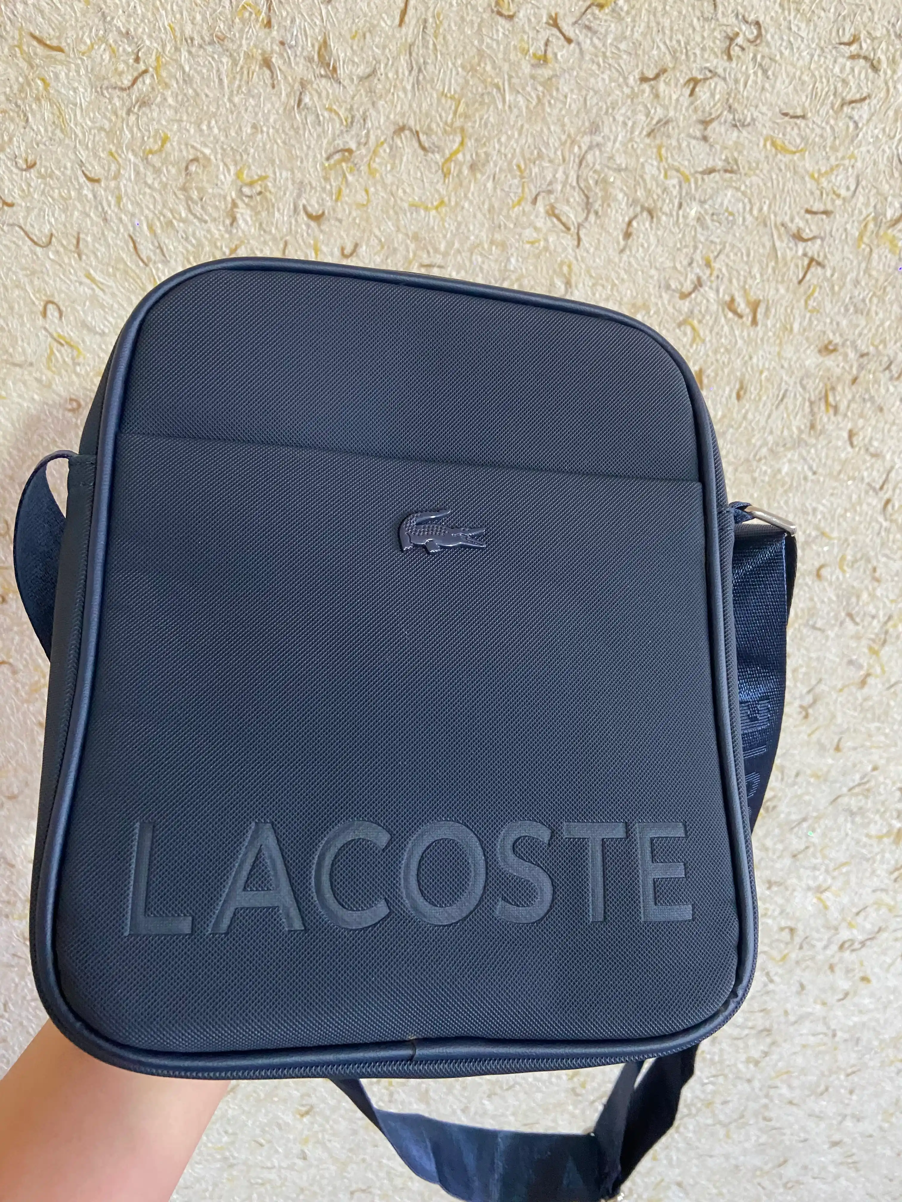 Мужская сумка через плечо, водонепроницаемая LACOSTE