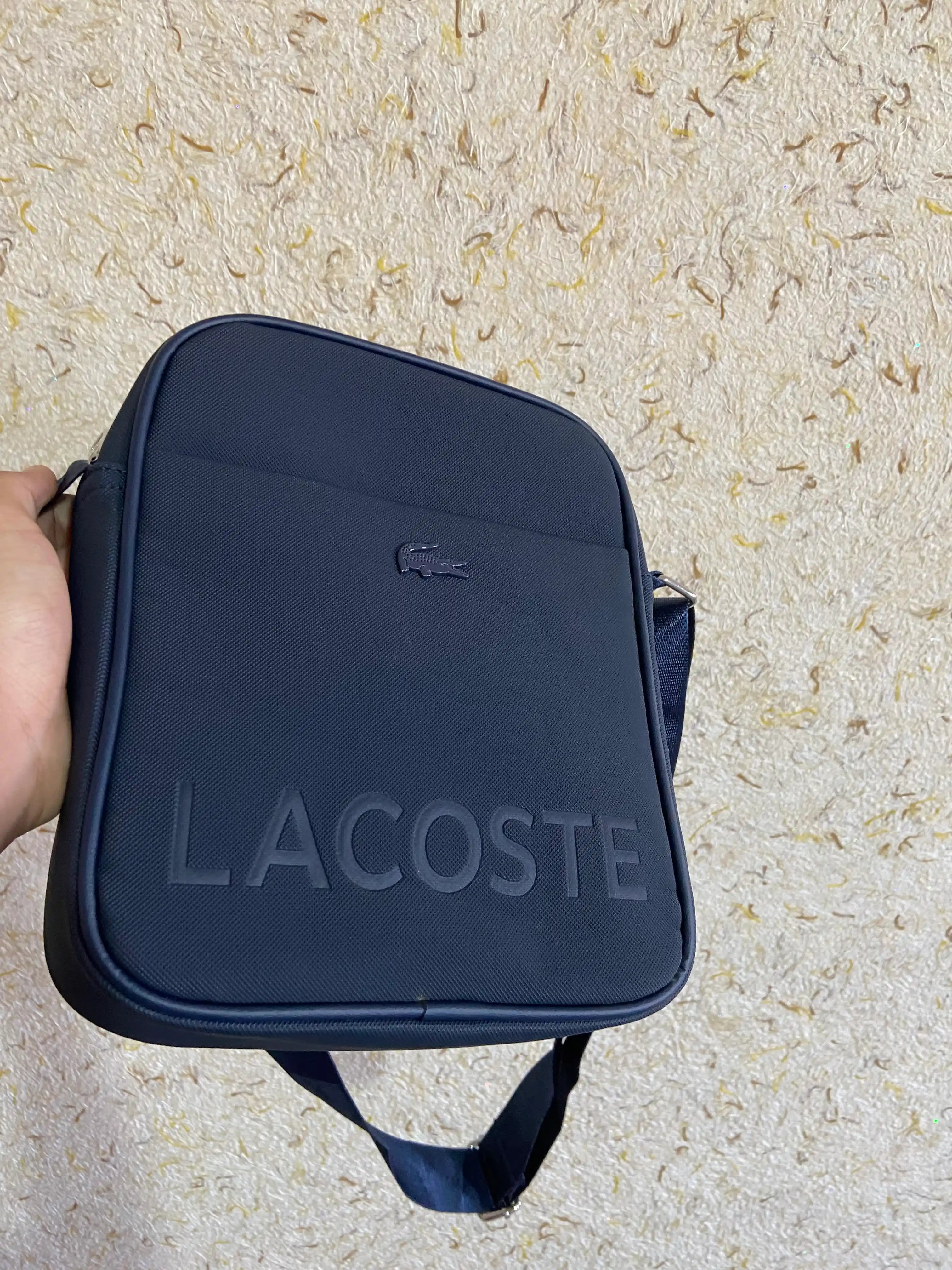 Мужская сумка через плечо, водонепроницаемая LACOSTE