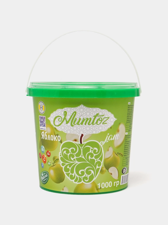 Джем из яблочное, 1000 г, "Mumtoz" - 