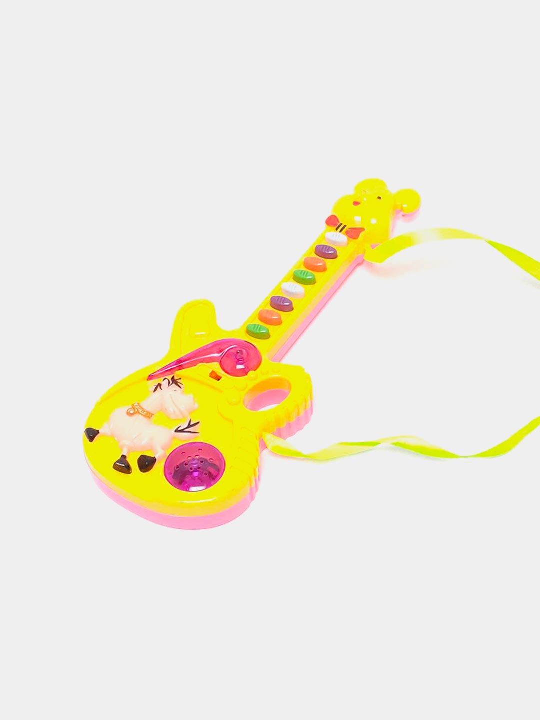 Bolalar uchun rang-barang musiqa gitara, rivojlantiruvchi o'yinchoq, kod. 10059 - 