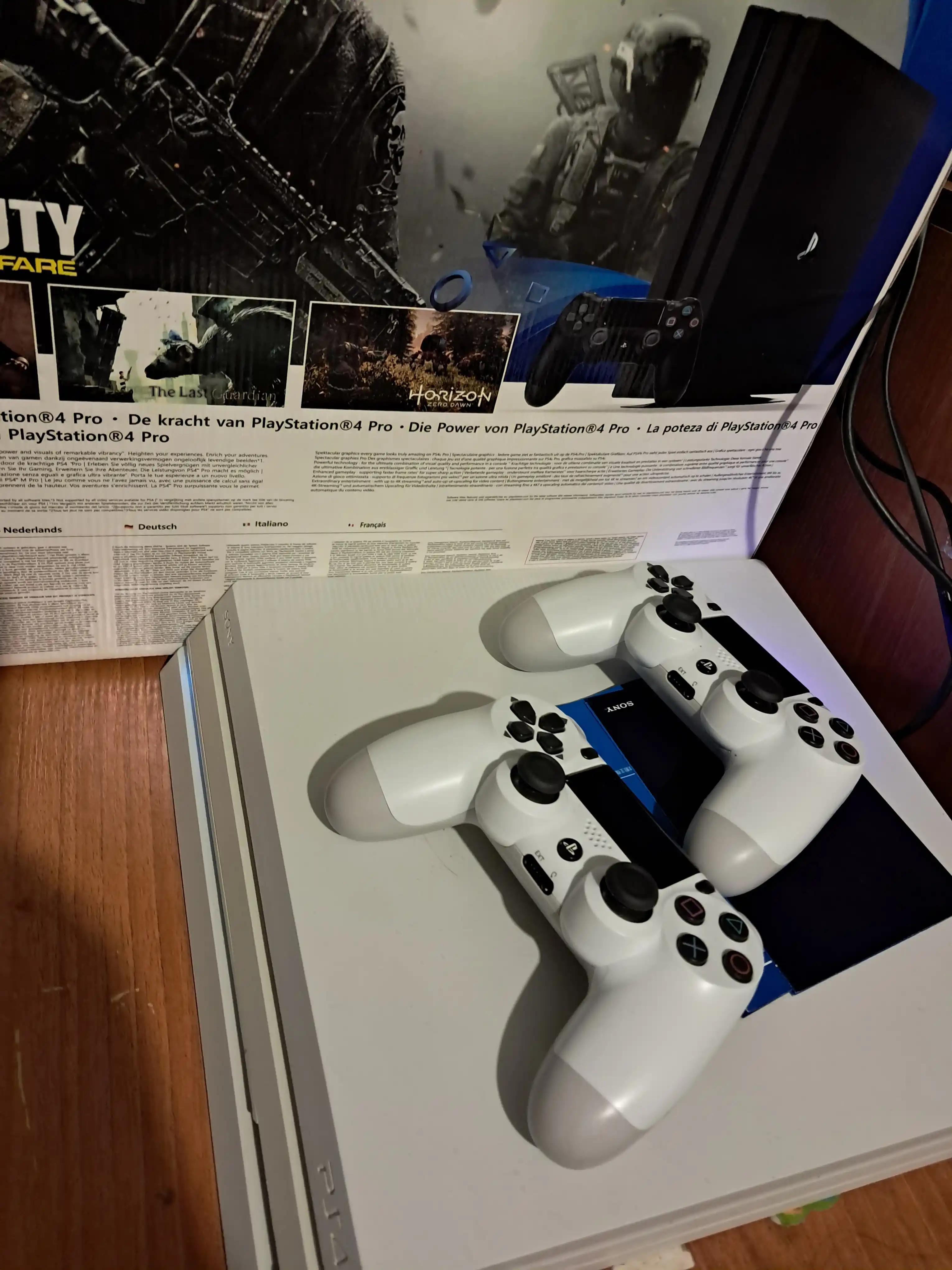 Игровая приставка PlayStation 4 pro, 1TB с играми + 2-джойстик