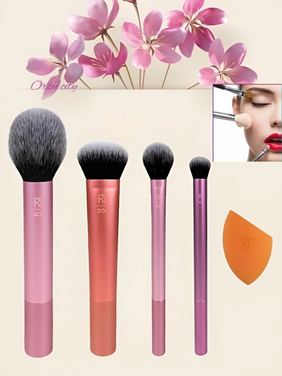Набор кистей для макияжа Real Techniques Everyday Essentials, 5 шт - 