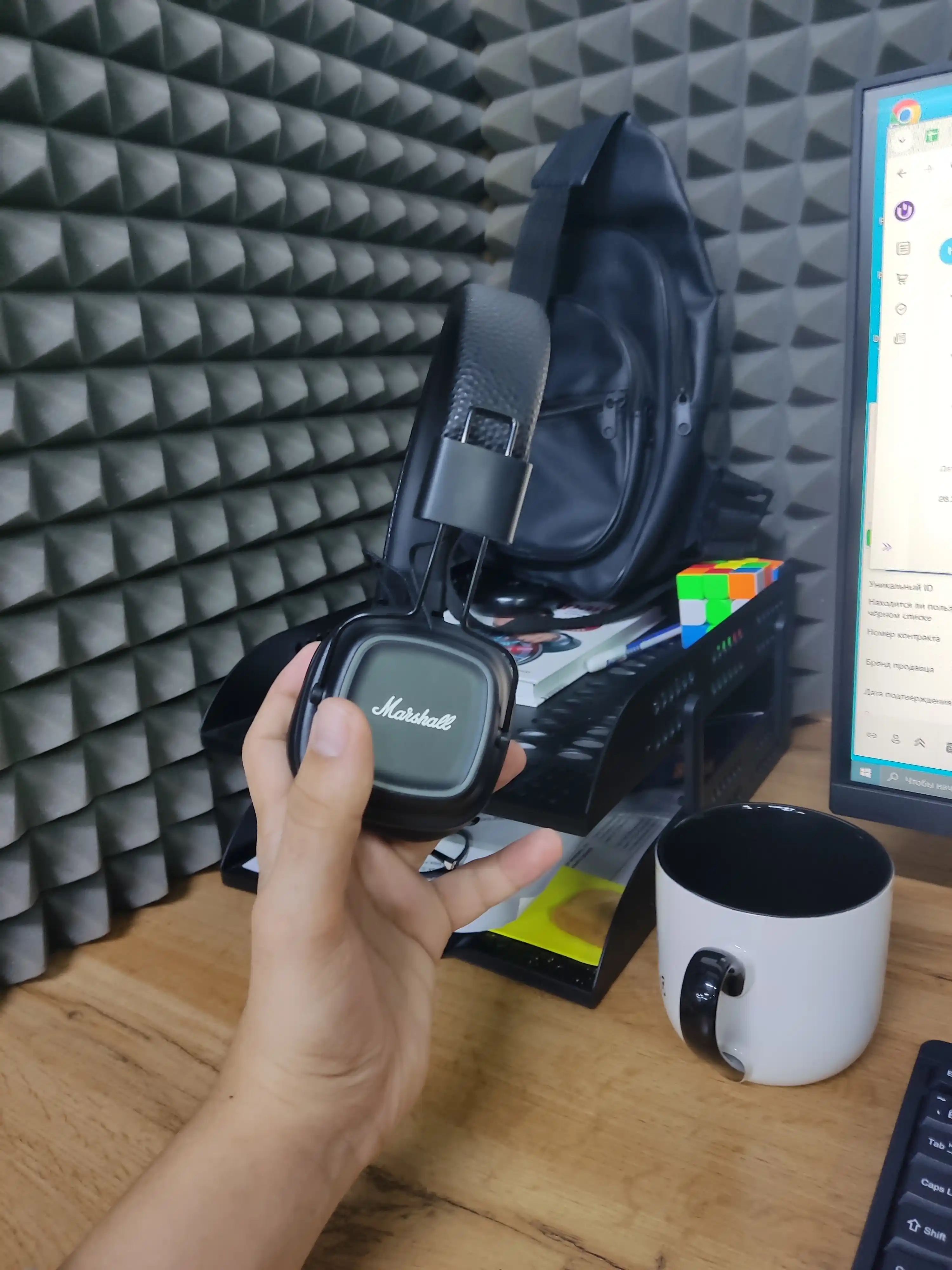 Marshall Major IV, беспроводные наушники Bluetooth 5.0 с микрофоном Bluetooth