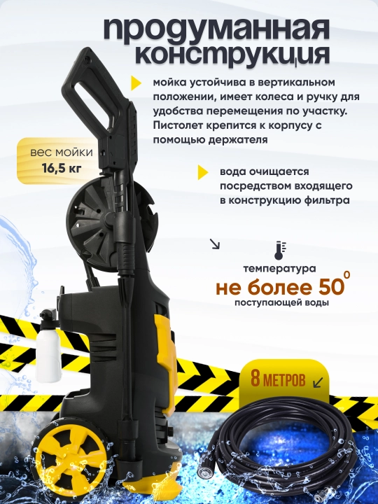 Мойка высокого давления Huter W200i PROFESSIONAL арт. 70/8/41